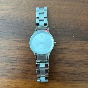 Calvin Klein silver watch / needs battery